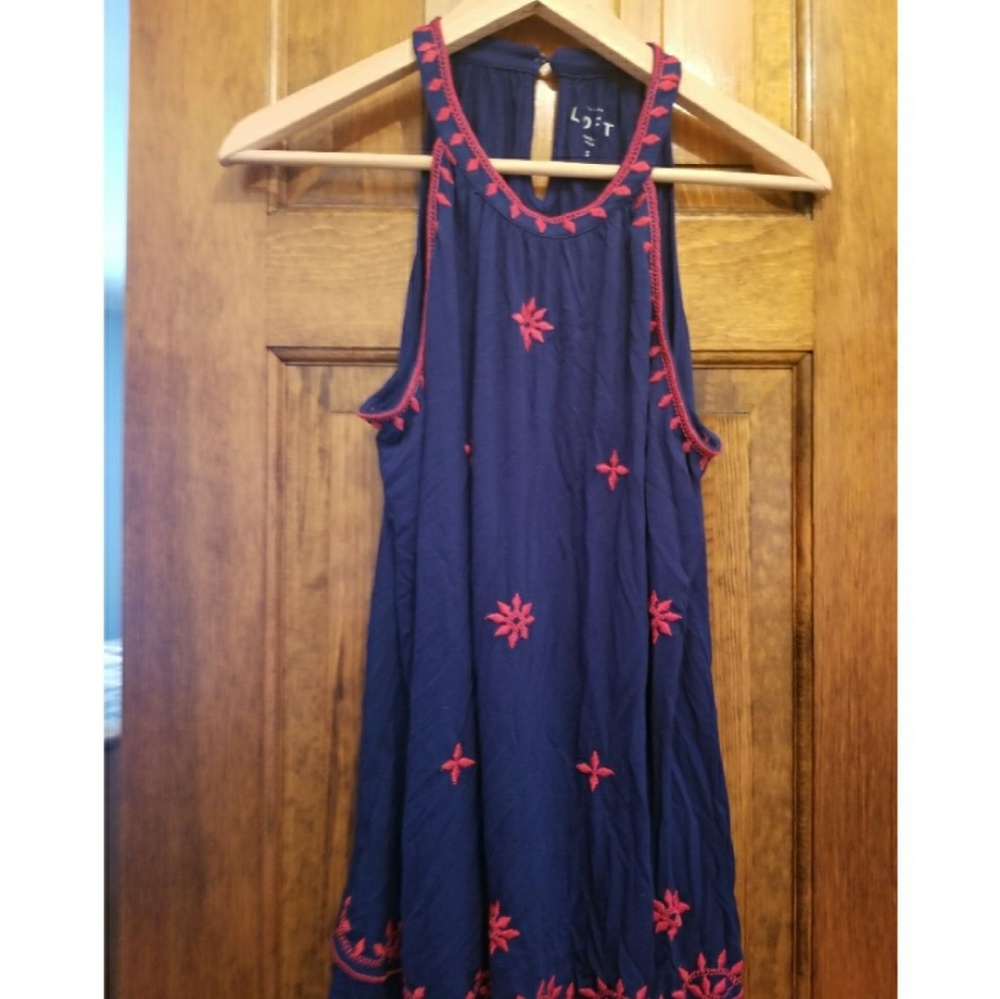 Loft Halter Tank Small Blue Red